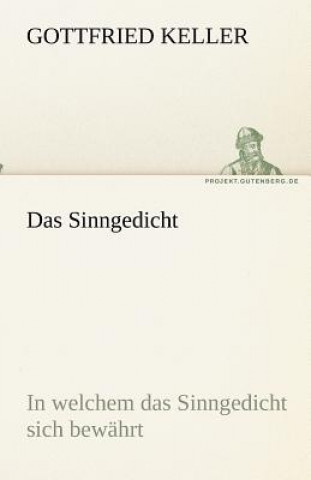 Kniha Sinngedicht Gottfried Keller