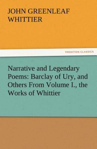 Carte Narrative and Legendary Poems John Greenleaf Whittier