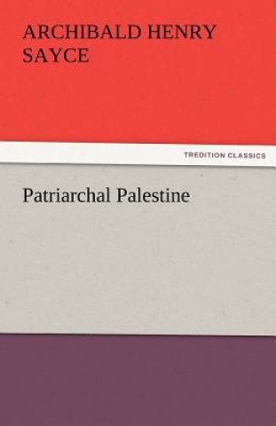 Kniha Patriarchal Palestine Archibald H. Sayce