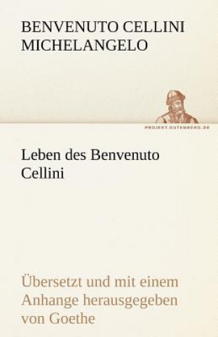 Buch Leben Des Benvenuto Cellini Benvenuto Cellini Michelangelo