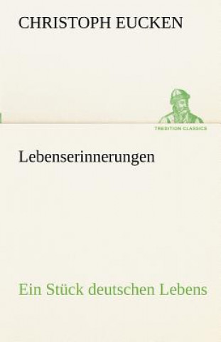 Livre Lebenserinnerungen Christoph Eucken