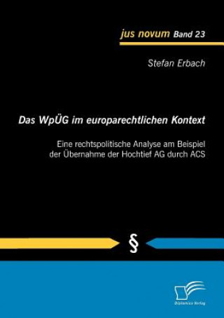 Książka WpUEG im europarechtlichen Kontext Stefan Erbach