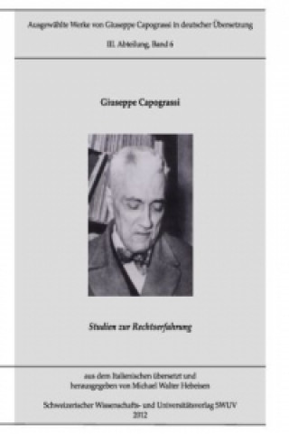 Kniha Capograssi-Edition Bd. 6 Giuseppe Capograssi