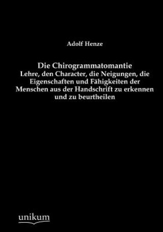 Könyv Chirogrammatomantie Adolf Henze