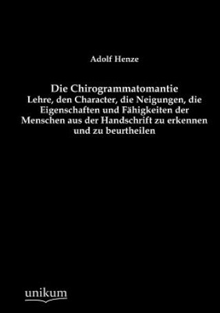 Książka Chirogrammatomantie Adolf Henze