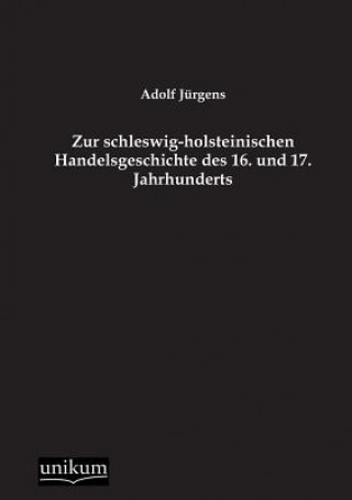 Kniha Zur schleswig-holsteinischen Handelsgeschichte des 16. und 17. Jahrhunderts Adolf Jürgens