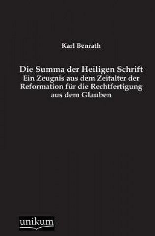 Carte Summa Der Heiligen Schrift Karl Benrath