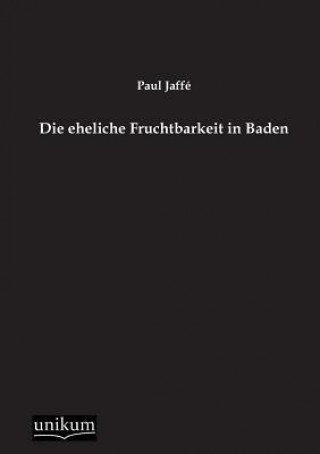 Kniha Eheliche Fruchtbarkeit in Baden Paul Jaffe
