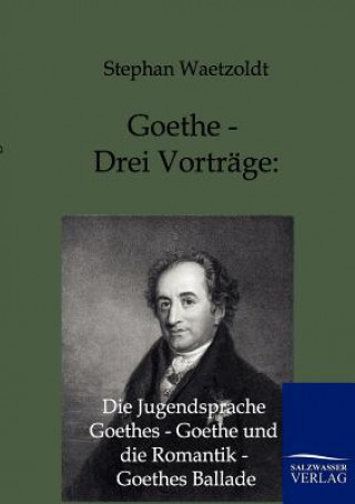 Kniha Goethe - Drei Vortrage Stephan Waetzoldt