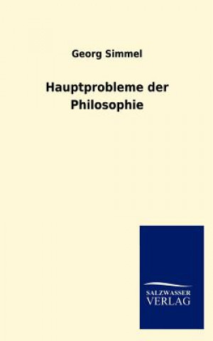 Kniha Hauptprobleme Der Philosophie Georg Simmel