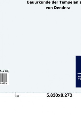 Книга Bauurkunde der Tempelanlagen von Dendera Johannes Duemichen