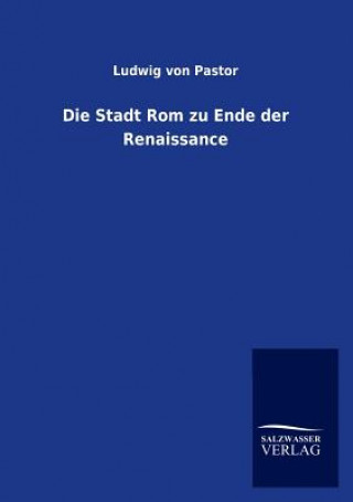 Buch Stadt Rom zu Ende der Renaissance Ludwig von Pastor