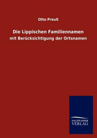 Kniha Lippischen Familiennamen Otto Preuß