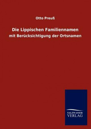 Könyv Lippischen Familiennamen Otto Preuß