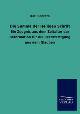 Książka Summa der Heiligen Schrift Karl Benrath