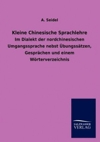 Könyv Kleine Chinesische Sprachlehre A. Seidel