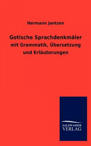 Könyv Gotische Sprachdenkmaler Hermann Jantzen