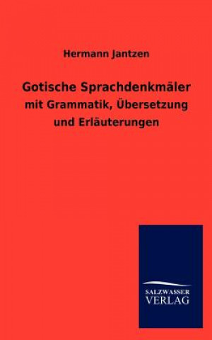 Libro Gotische Sprachdenkmaler Hermann Jantzen