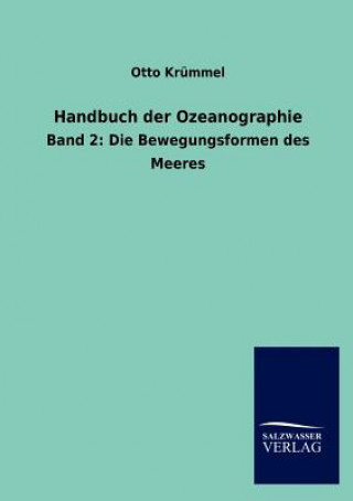 Könyv Handbuch der Ozeanographie Otto Krümmel