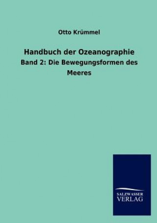 Book Handbuch der Ozeanographie Otto Krümmel