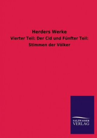 Könyv Herders Werke Salzwasser-Verlag Gmbh