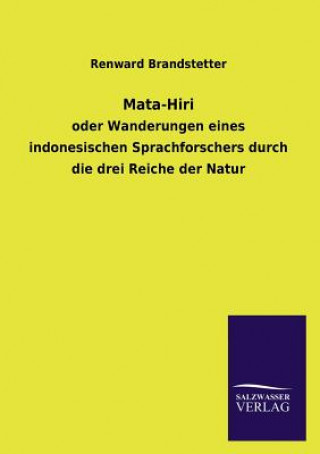 Книга Mata-Hiri Renward Brandstetter