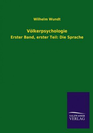 Książka Voelkerpsychologie Wilhelm Wundt