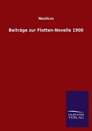 Knjiga Beitrage zur Flotten-Novelle 1900 Mika Waltari