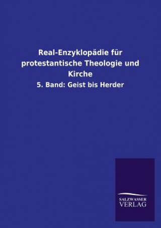 Kniha Real-Enzyklopadie fur protestantische Theologie und Kirche Salzwasser-Verlag Gmbh