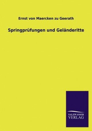 Carte Springprufungen Und Gelanderitte Ernst Von Maercken Zu Geerath