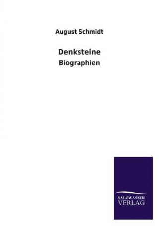 Kniha Denksteine August Schmidt