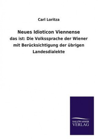 Buch Neues Idioticon Viennense Carl Loritza