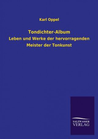 Knjiga Tondichter-Album Karl Oppel