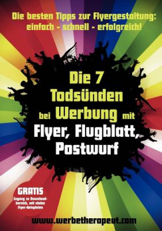 Kniha 7 Todsunden bei Werbung mit Flyer, Flugblatt, Postwurf Alois Gmeiner