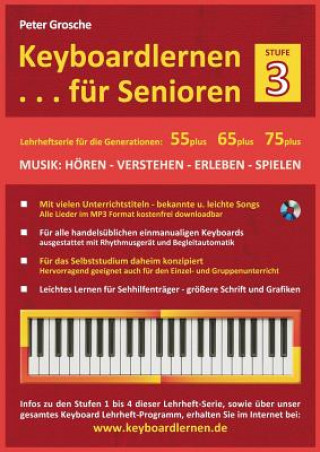 Carte Keyboardlernen fur Senioren (Stufe 3) Peter Grosche