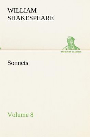 Libro Sonnets Volume 8 William Shakespeare