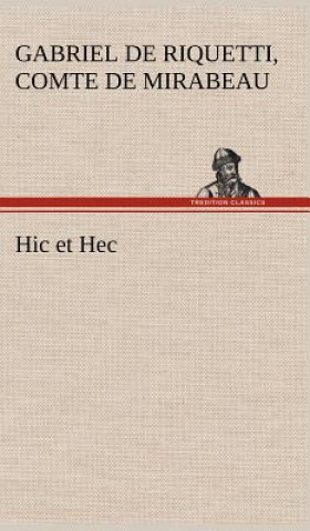 Buch Hic et Hec Honoré-Gabriel de Riquetti