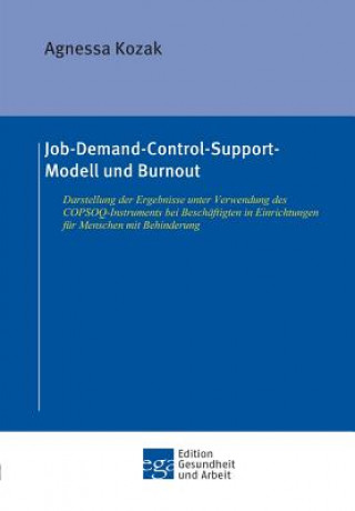 Carte Job-Demand-Control-Support-Modell und Burnout Agnessa Kozak