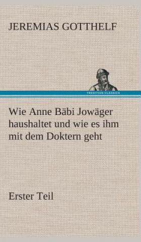 Książka Wie Anne Babi Jowager haushaltet und wie es ihm mit dem Doktern geht Jeremias Gotthelf