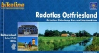 Carte Ostfriesland Radregion zwischen Oldenburg, Ems, Nordseekuste Esterbauer Verlag