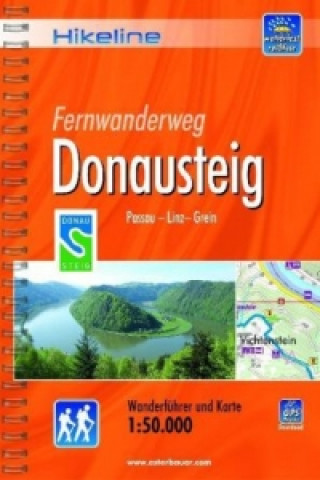 Kniha Hikeline Wanderführer Fernwanderweg Donausteig 
