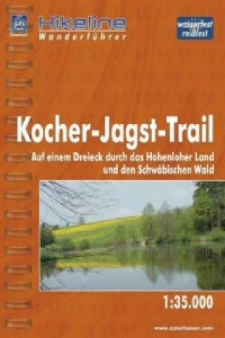 Carte Hikeline Wanderführer Fernwanderweg Kocher-Jagst-Trail Roland Esterbauer