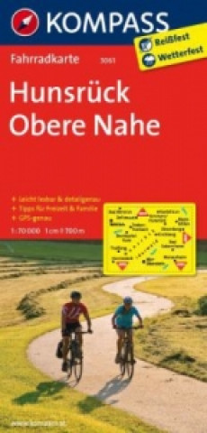 Tiskovina KOMPASS Fahrradkarte 3061 Hunsrück, Obere Nahe 1:70.000 