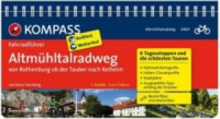 Book KOMPASS Fahrradführer Altmühltal-Radweg von Rothenburg ob der Tauber nach Kelheim Karin Hornberg