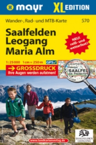 Tiskovina Mayr Karte Saalfelden, Leogang, Maria Alm 
