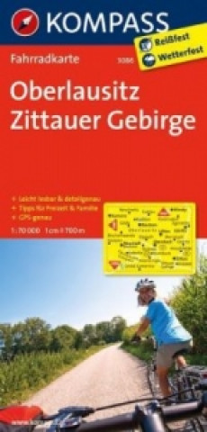 Materiale tipărite KOMPASS Fahrradkarte Oberlausitz - Zittauer Gebirge 
