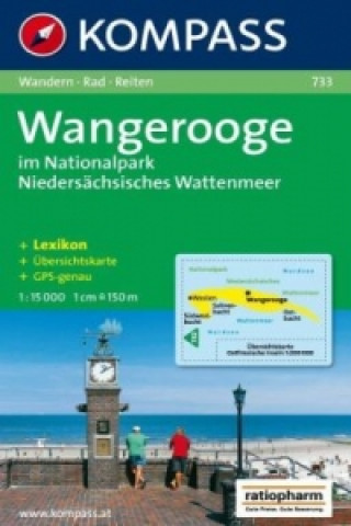 Carte Wangerooge im Nationalpark Niedersächsisches Wattenmeer 