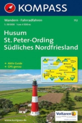 Tlačovina Husum/St. Peter-Ording, Südliches Nordfriesland KOMPASS-Karten GmbH