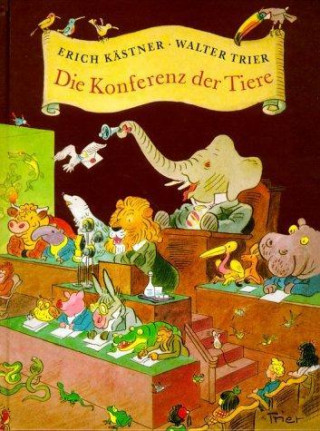 Carte Die Konferenz der Tiere, bibliophile Ausgabe Erich Kästner