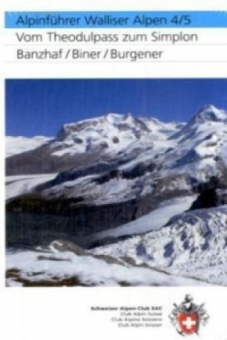 Kniha Alpinführer Walliser Alpen 4/5 Bernhard R. Banzhaf